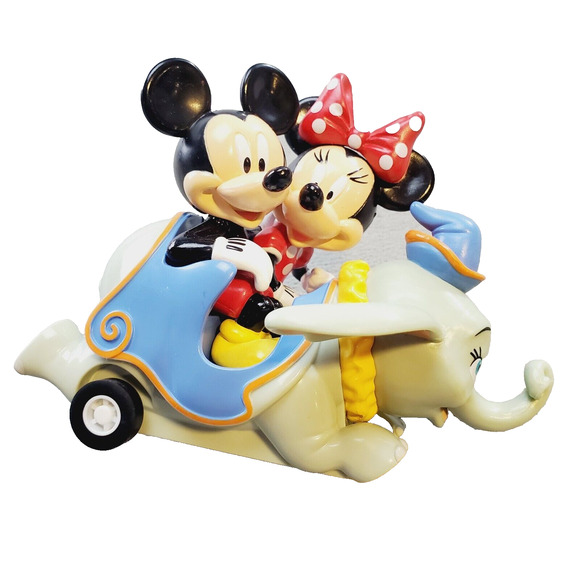 Disney Parks Minnie & Mickey Riding Dumbo Pull Back Toy Car Ride NEW Collectible - Picture 1 of 8